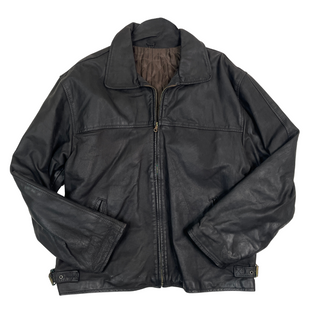 Y2K Leather Jacket XL