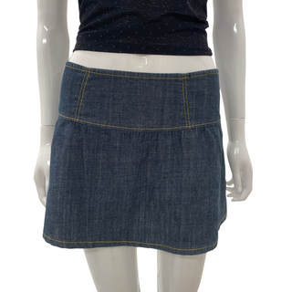 Y2K Denim Mini Skirt W28'